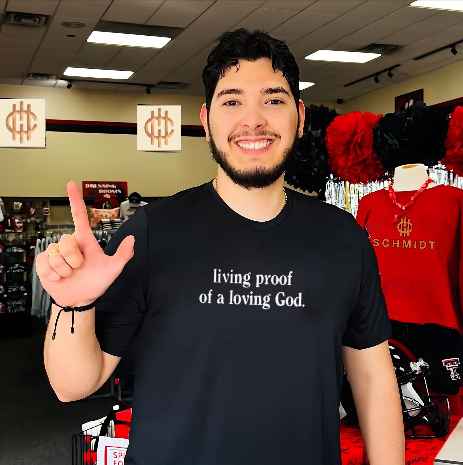 Living Proof of a Loving God faith religious shirt