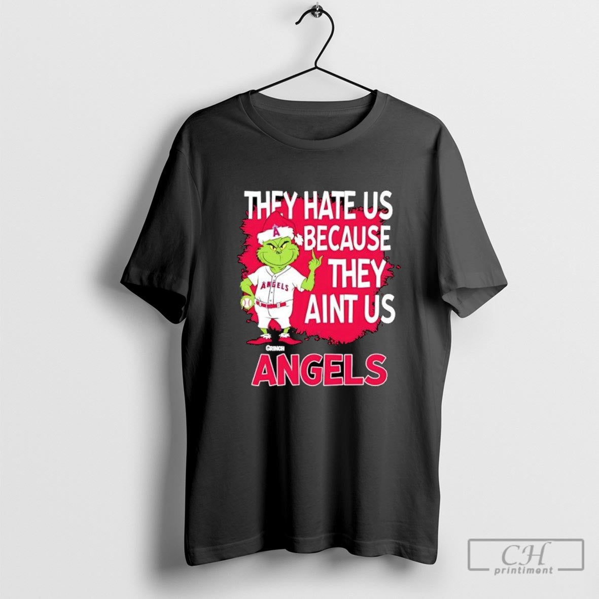 Los Angeles Angels Grinch Christmas They Hate Aint Us Shirt Sweater