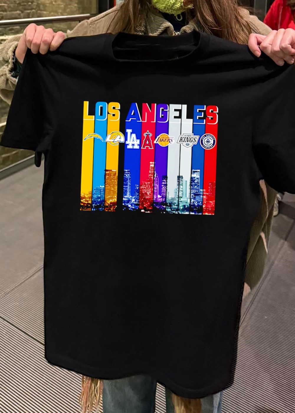 Los Angeles Chargers Rams Dodgers Angels Lakers Kings T-Shirt
