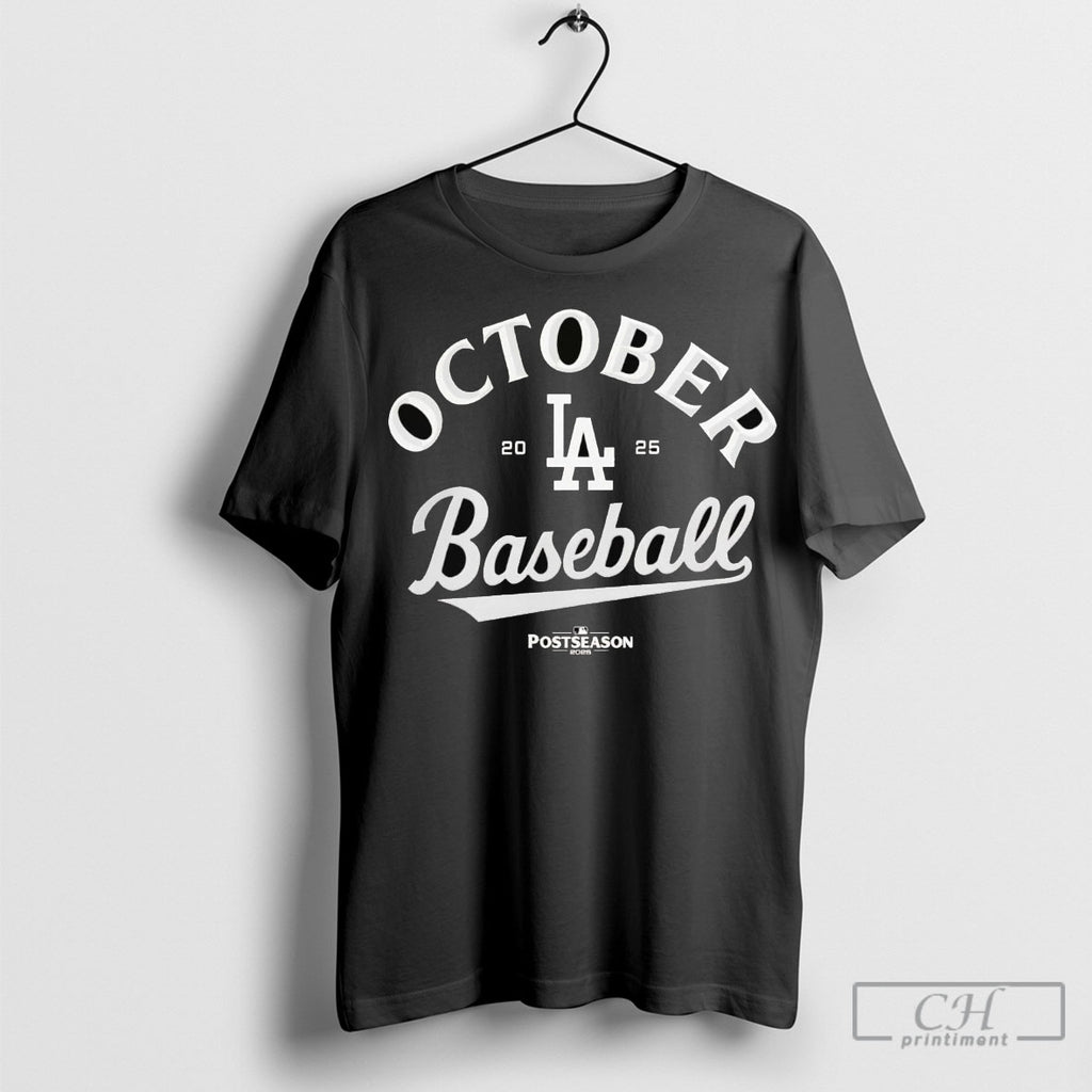 Los Angeles Dodgers October Baseball 2025 Mlb Postseason Shirt Sweater
