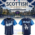 Los Angeles Dodgers Scottish Celebration 2026 Baseball Jersey