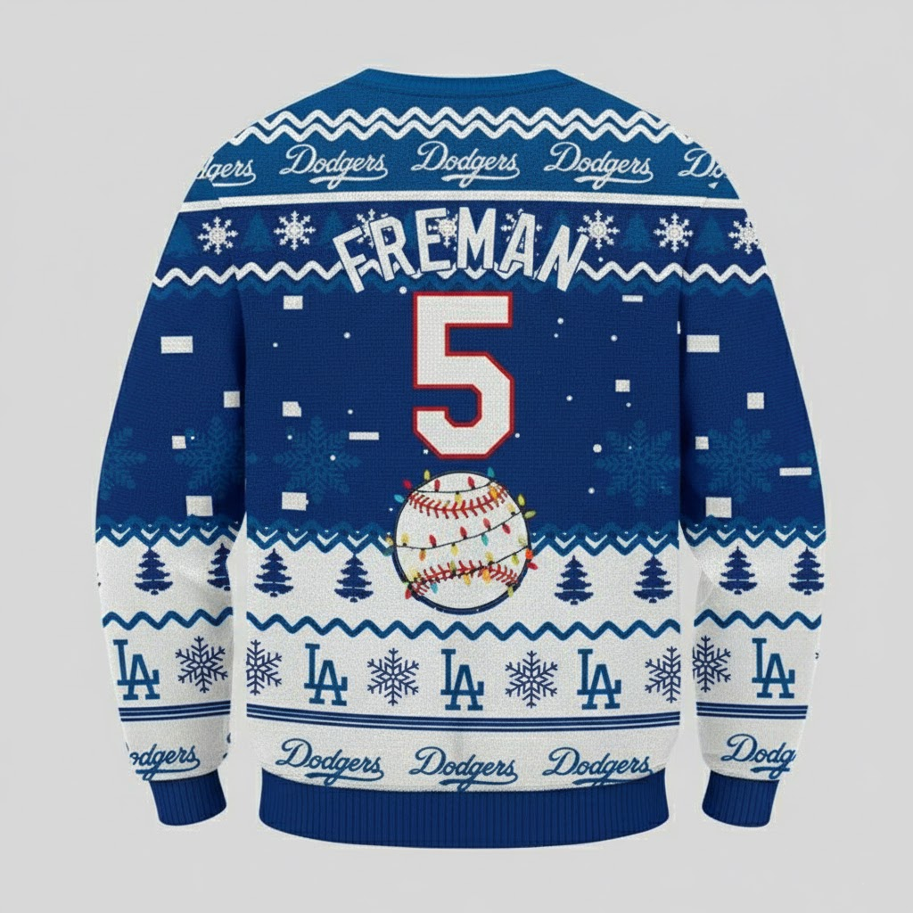 Los Angeles Dodgers Ugly Christmas Sweater – Holiday Cheer in Dodger Blue!