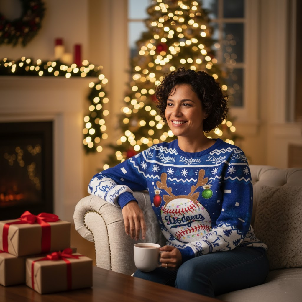 Los Angeles Dodgers Ugly Christmas Sweater – Holiday Cheer in Dodger Blue!
