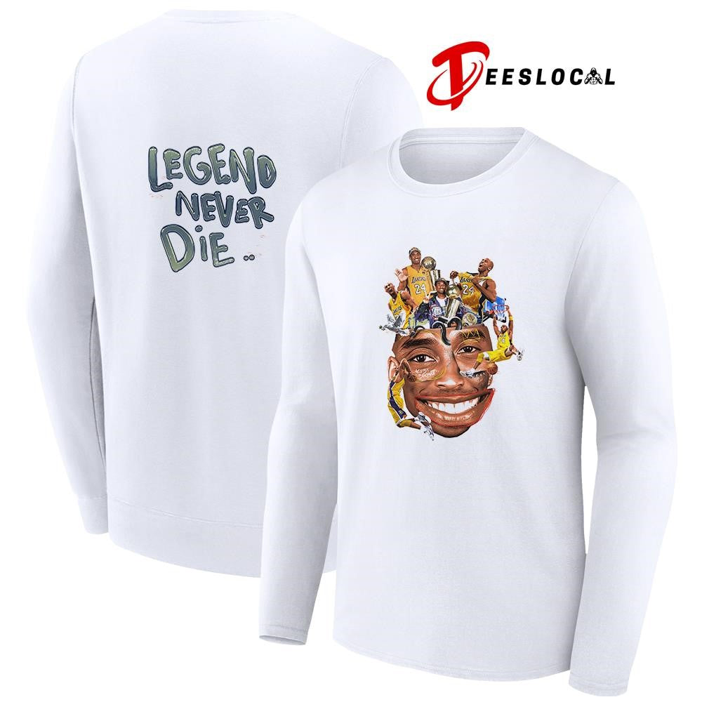 Los Angeles Lakers Kobe Bryant legend never die caricature shirt