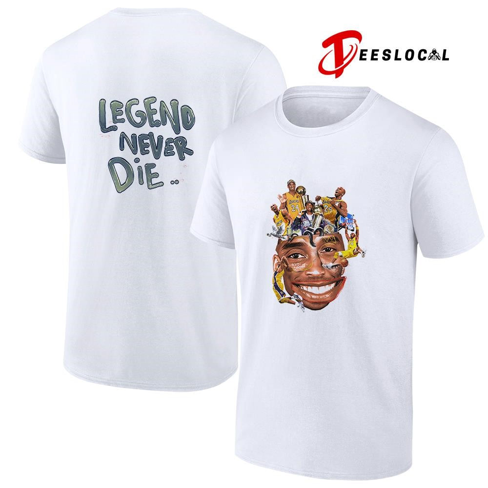 Los Angeles Lakers Kobe Bryant legend never die caricature shirt