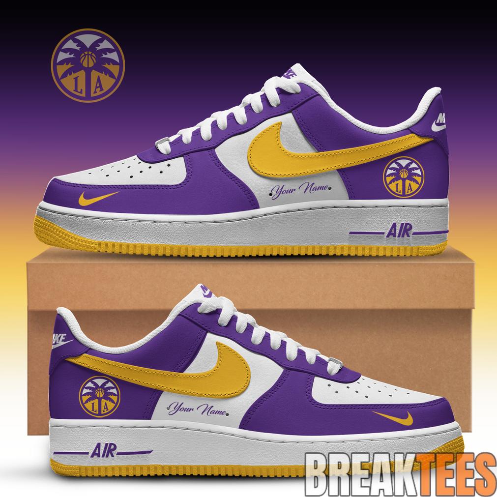 Los Angeles Sparks WNBA Air Force 1 Low Custom For Fans