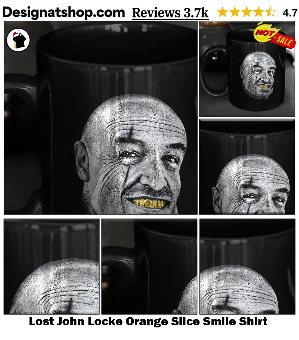 Lost John Locke Orange Slice Smile Shirt