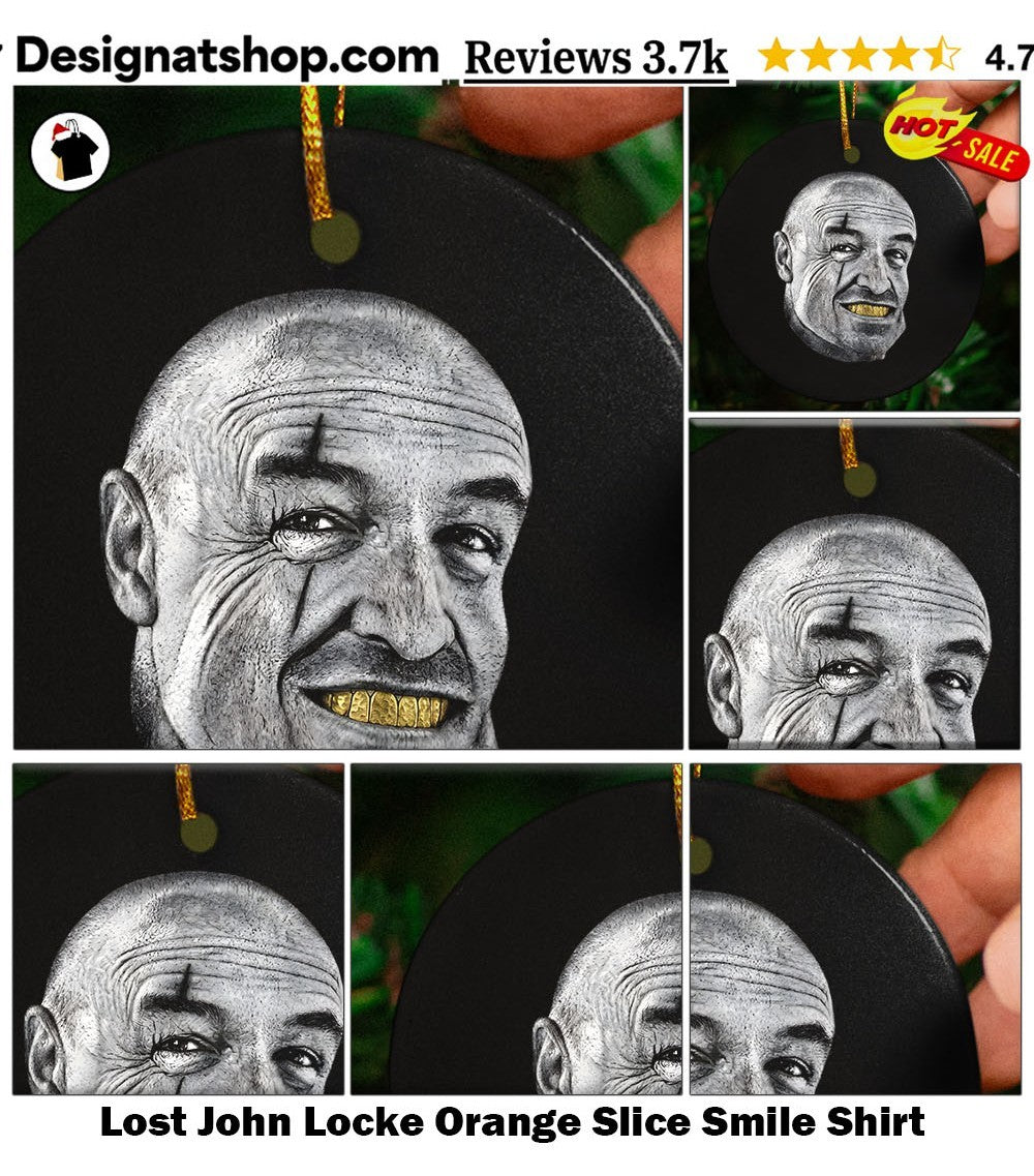 Lost John Locke Orange Slice Smile Shirt