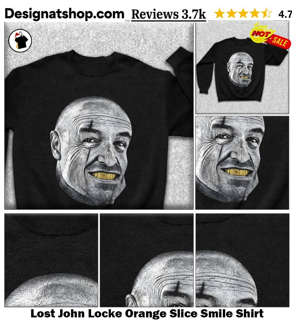Lost John Locke Orange Slice Smile Shirt