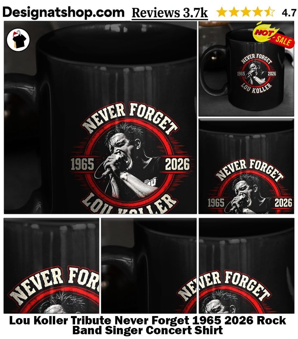 Lou Koller Tribute Never Forget 1965 2026 Rock Band Singer Concert Shirt
