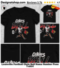 Louisville Football Chris Bell Name Number Pose shirt