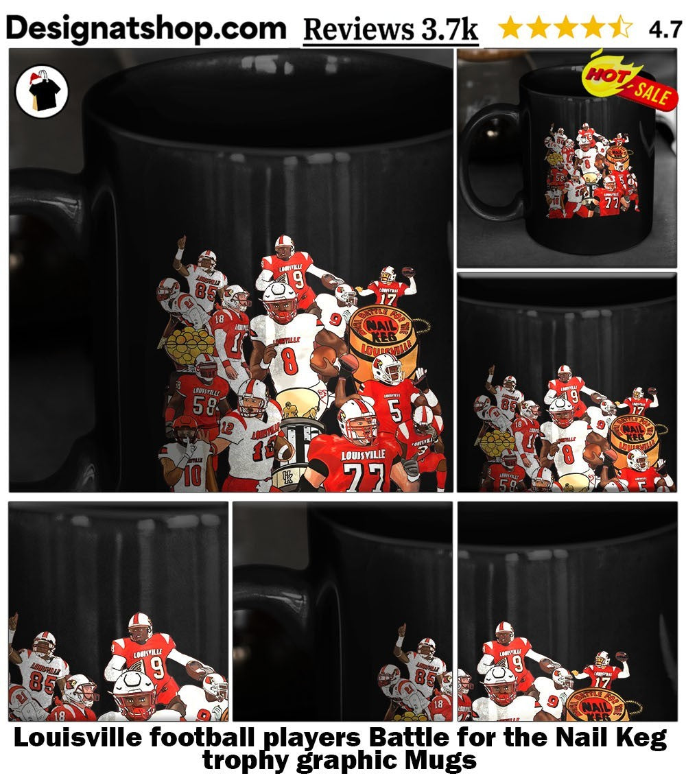 Louisville football players Battle for the Nail Keg trophy graphic shirt
