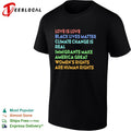 Love is love Black Lives Matter climate change is real immigrants make America shirt