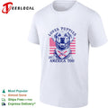 Loves puppies and America too Labrador shirt