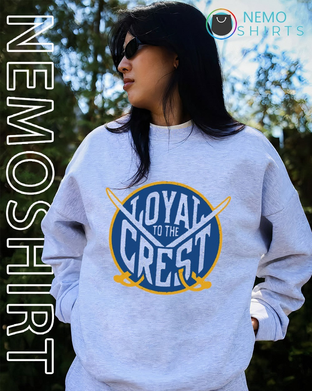 Loyal to the crest Buffalo Sabres hockey shirt