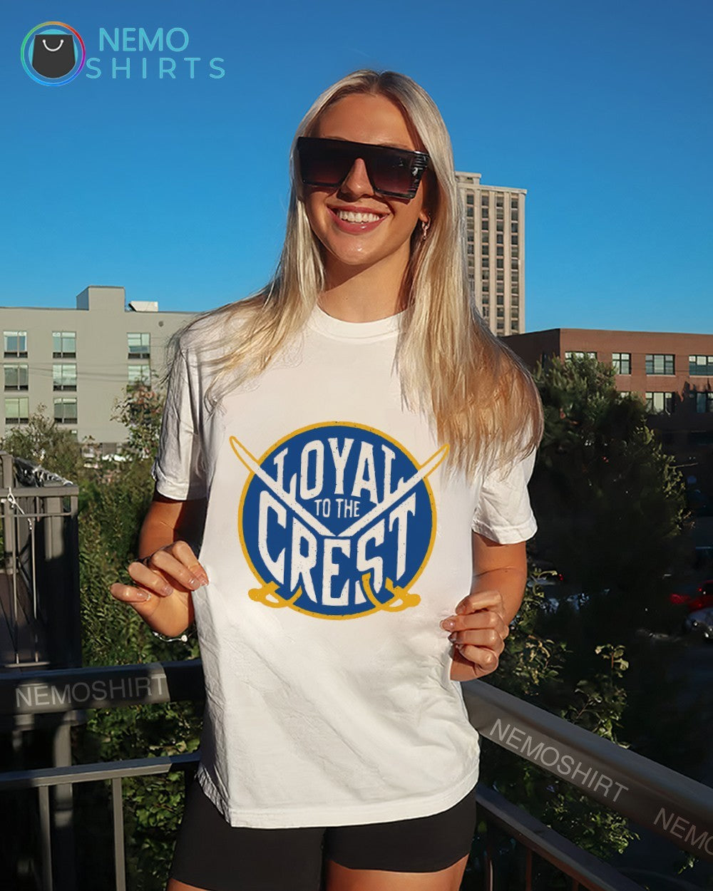 Loyal to the crest Buffalo Sabres hockey shirt