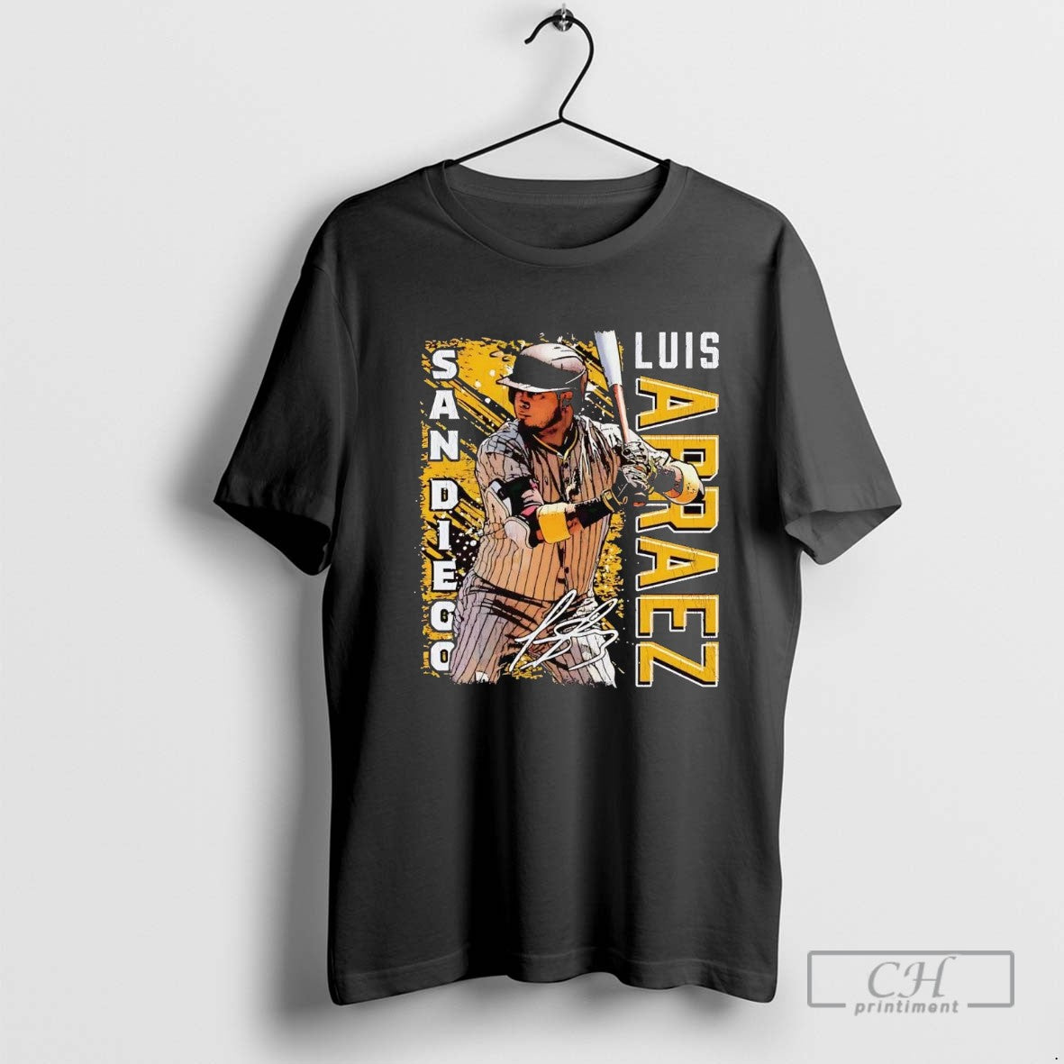 Luis Arraez Batting Signature San Diego Padres Shirt Sweater