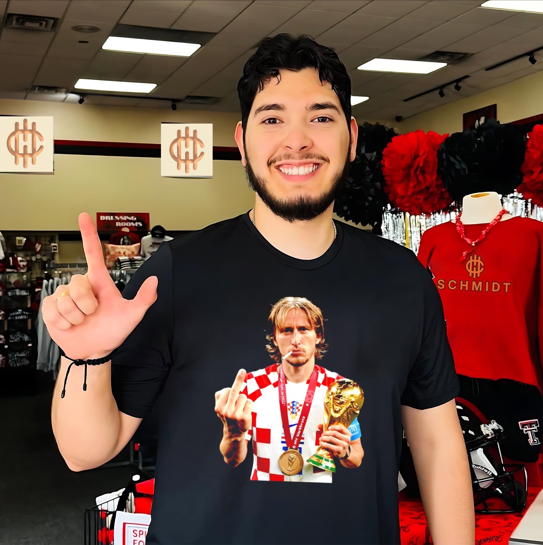 Luka Modrić Croatia World Cup Champion Soccer Legend Middle Finger shirt
