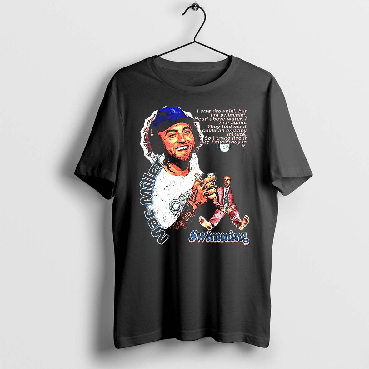 Mac Miller Swimming I Was Drownin But Im Swimmin Tshirts Sweater Hoodie Jpg