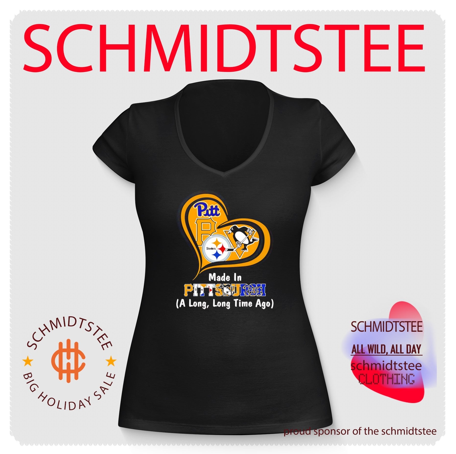 Made in PittsburghA Long Long Tim e Ago heart shirt