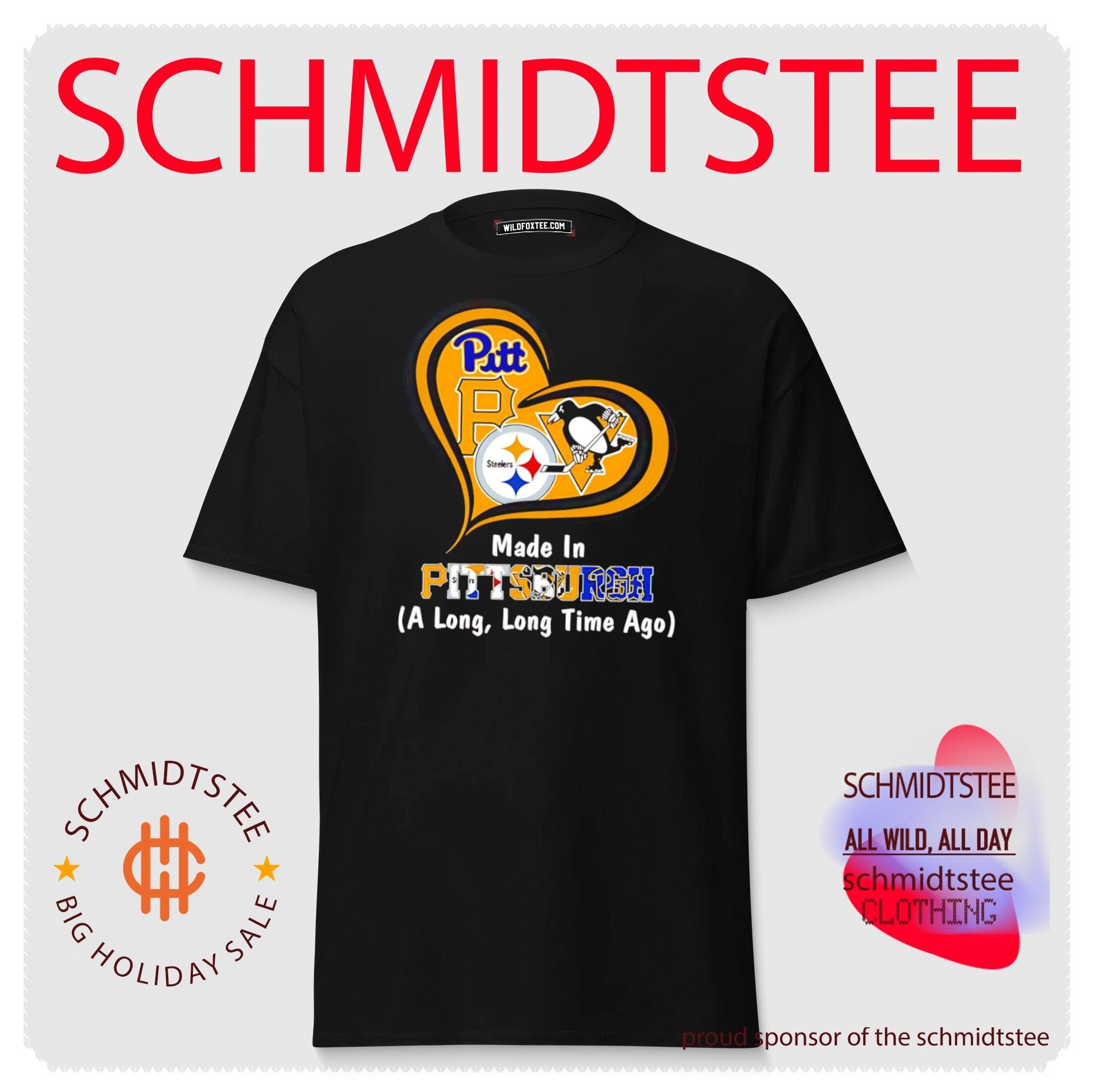 Made in PittsburghA Long Long Tim e Ago heart shirt