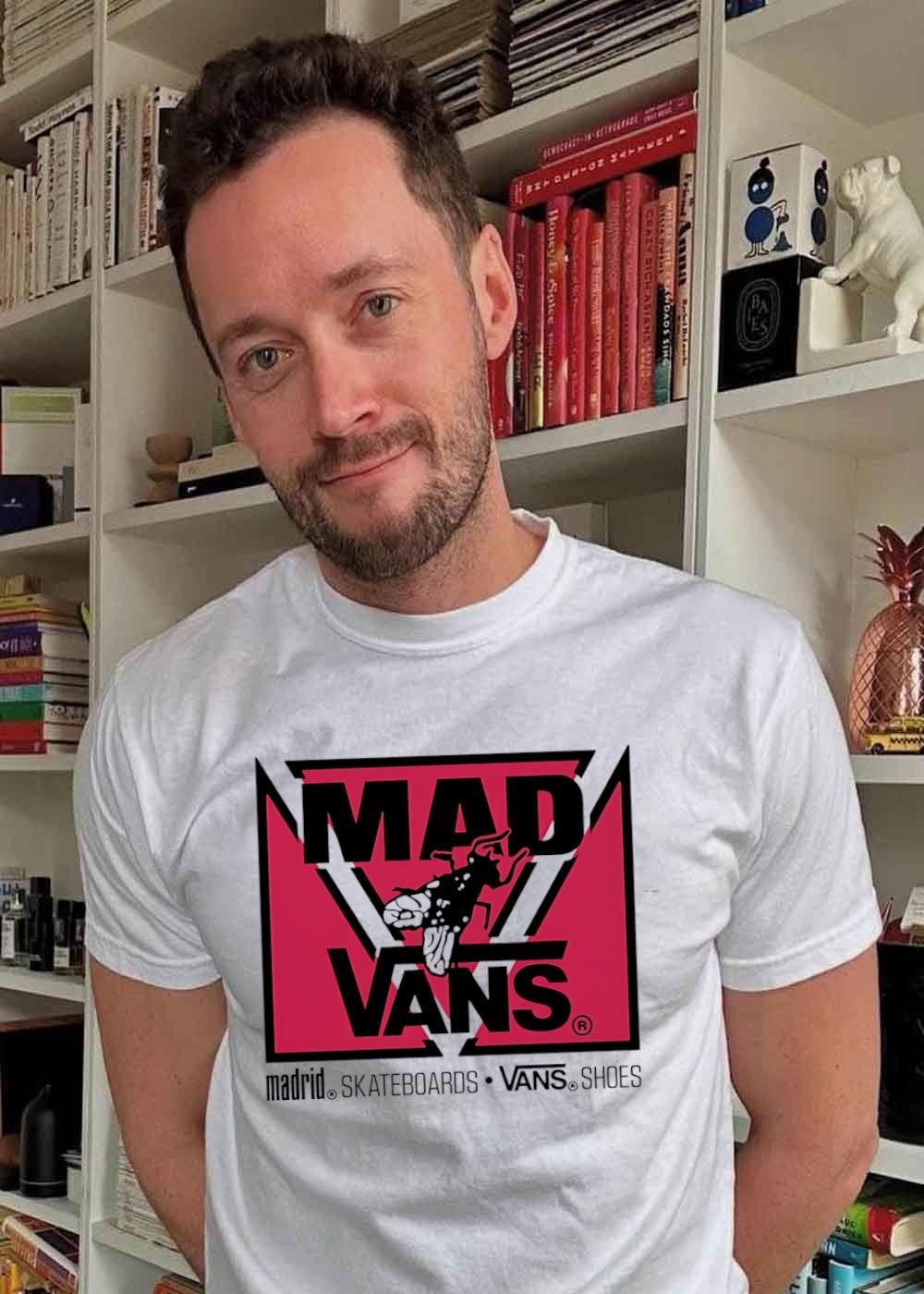 Madrid Vans Skateboards Shoes Apparel Vintage Logo T-Shirt