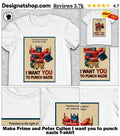 Make Prime and Peter Cullen I want you to punch nazis shirt