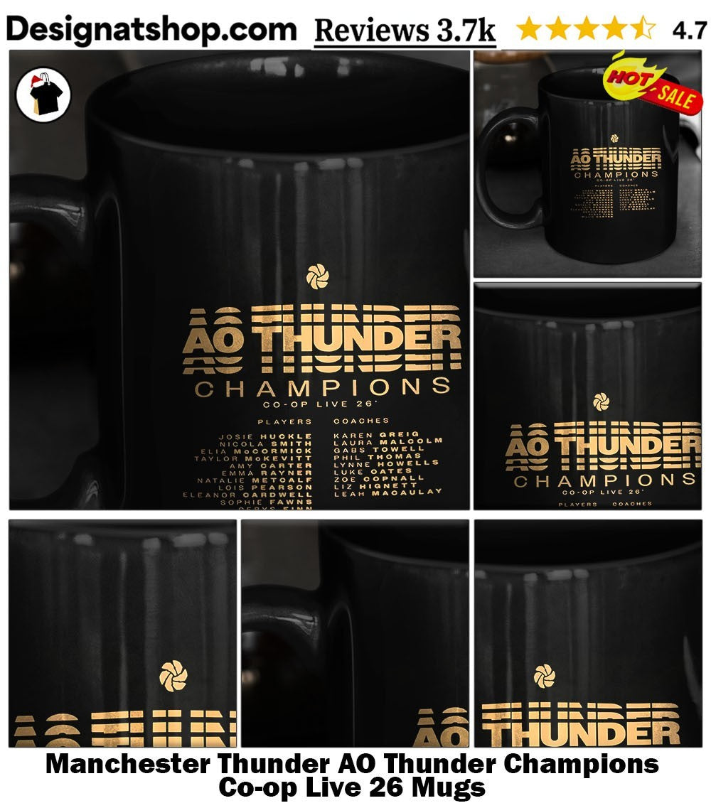 Manchester Thunder AO Thunder Champions Co-op Live 26 shirt