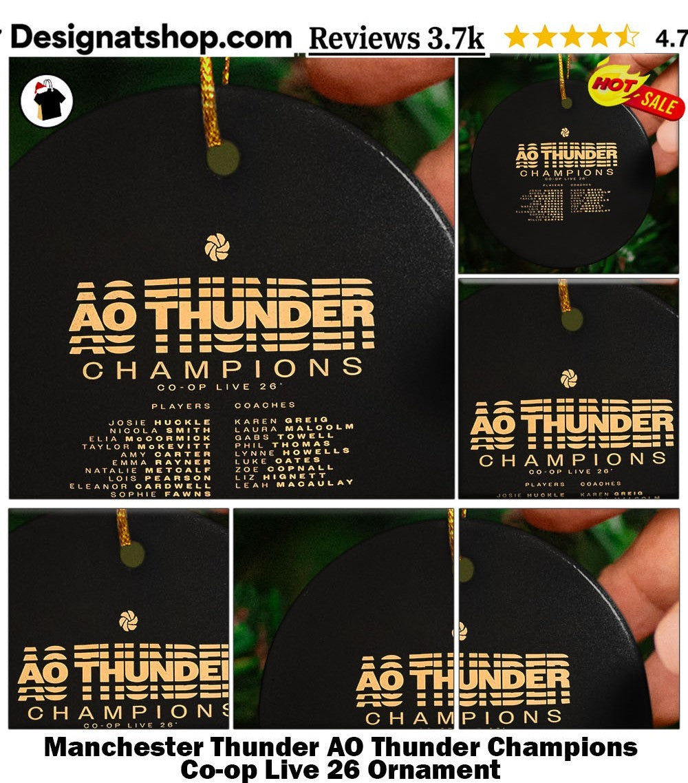 Manchester Thunder AO Thunder Champions Co-op Live 26 shirt