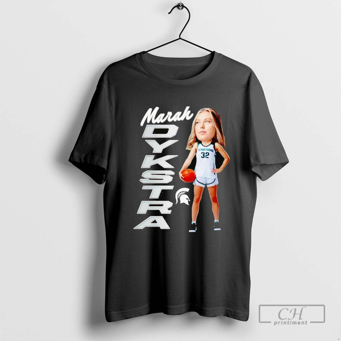 Marah Dykstra Big Head Caricature Michigan State Spartans