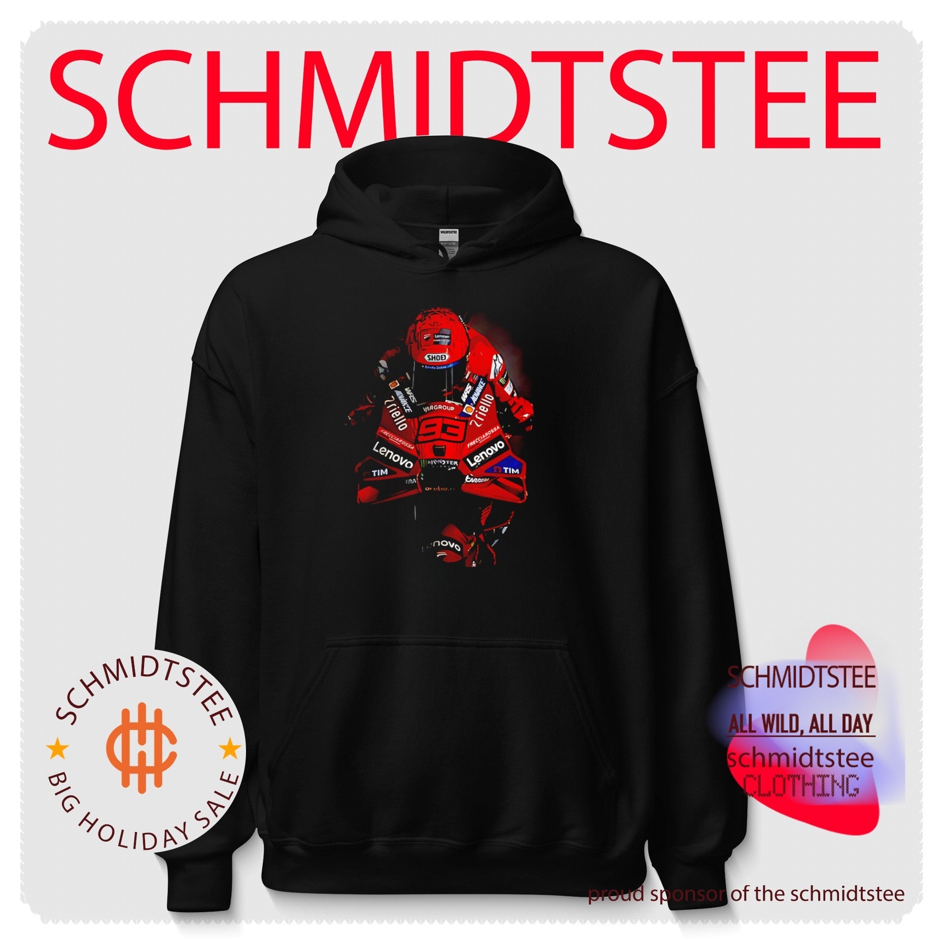Marc Marquez red motorcycle cool shirt