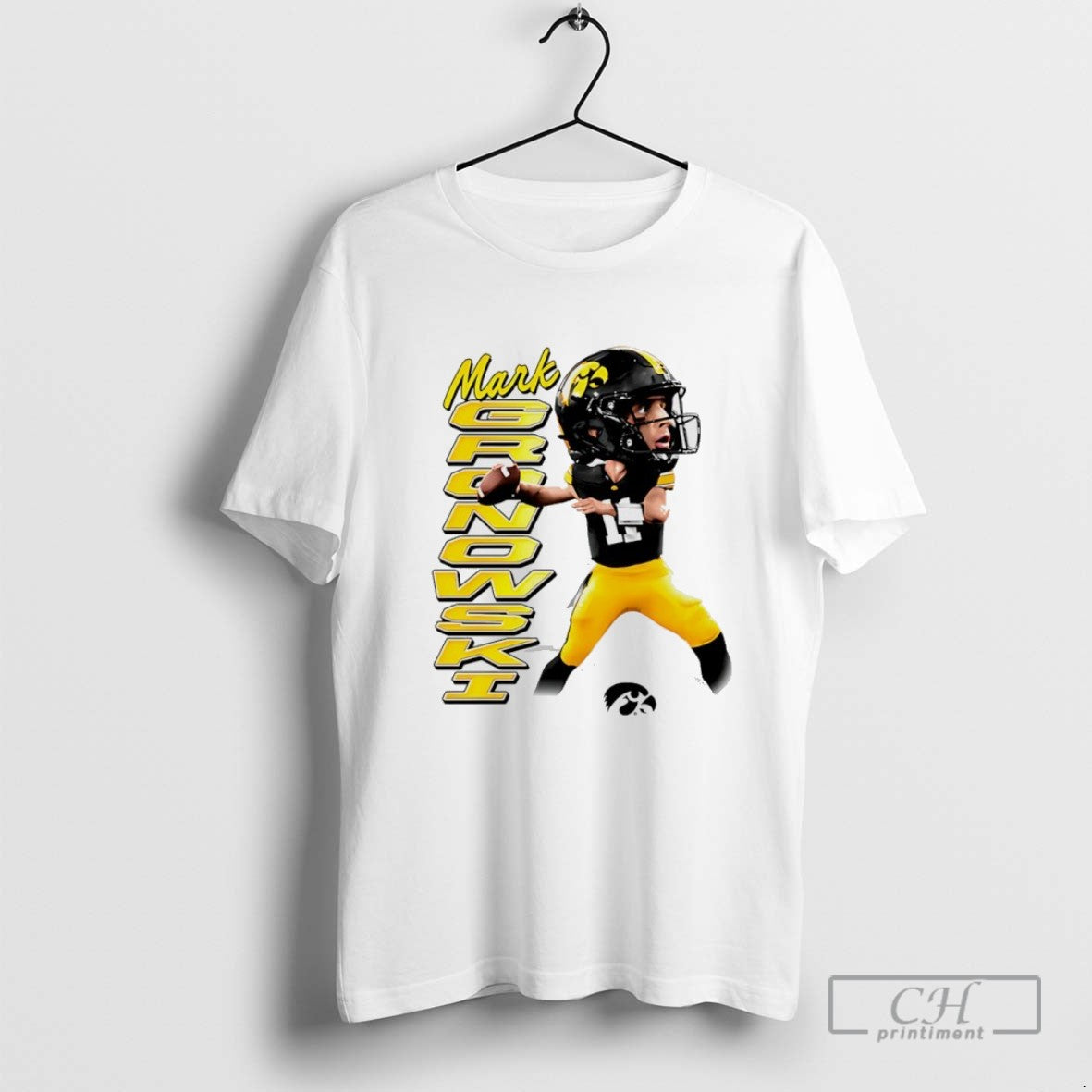 Mark Gronowski Iowa Hawkeyes Caricature