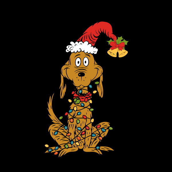 Max The Christmas Light Dog
