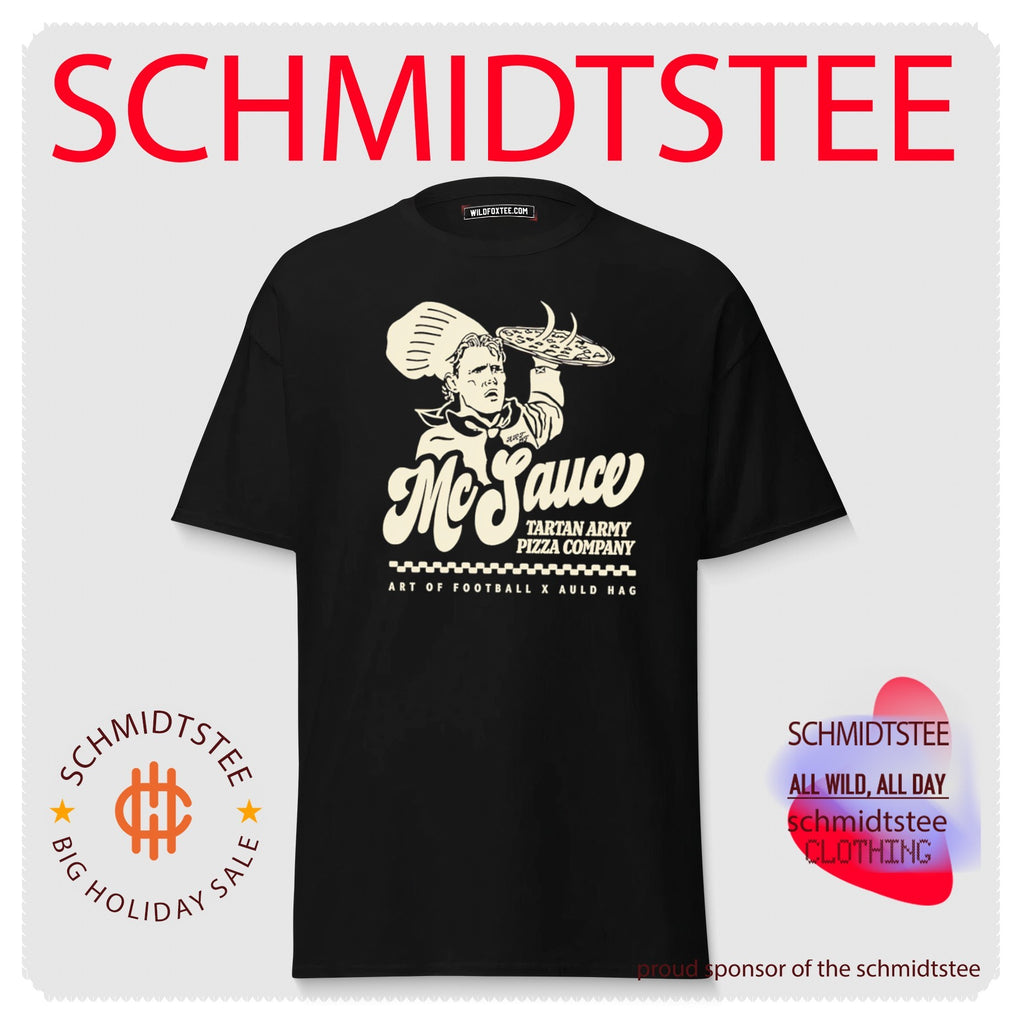 McSauce Tartan Army Pizza Company Art of Football x Auld Hag shirt