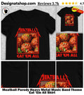 Meatball Parody Heavy Metal Music Band Theme Eat ‘Em All Shirt