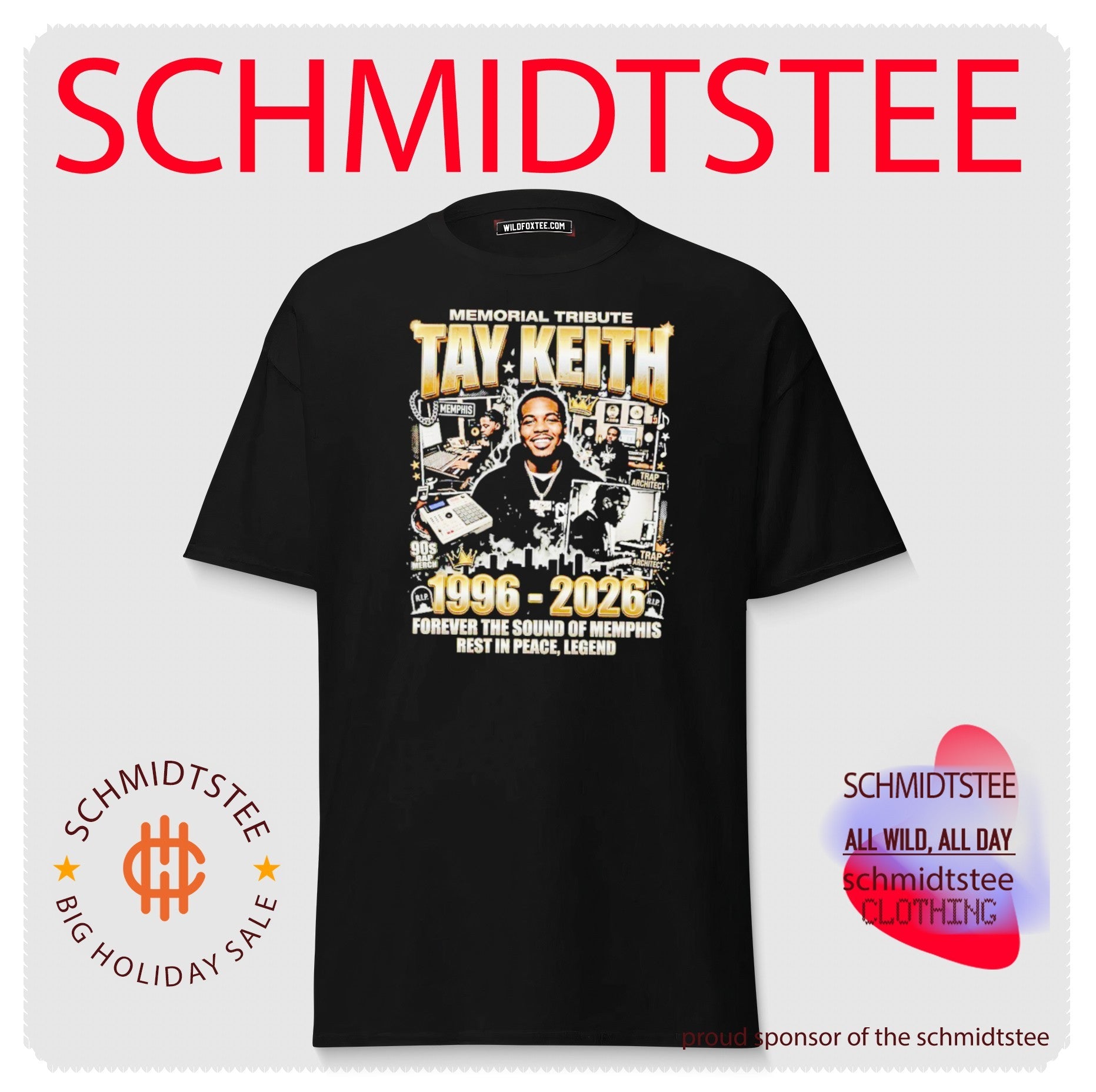 Memorial Tribute Tay Keith 1996 2026 Memphis Legend shirt