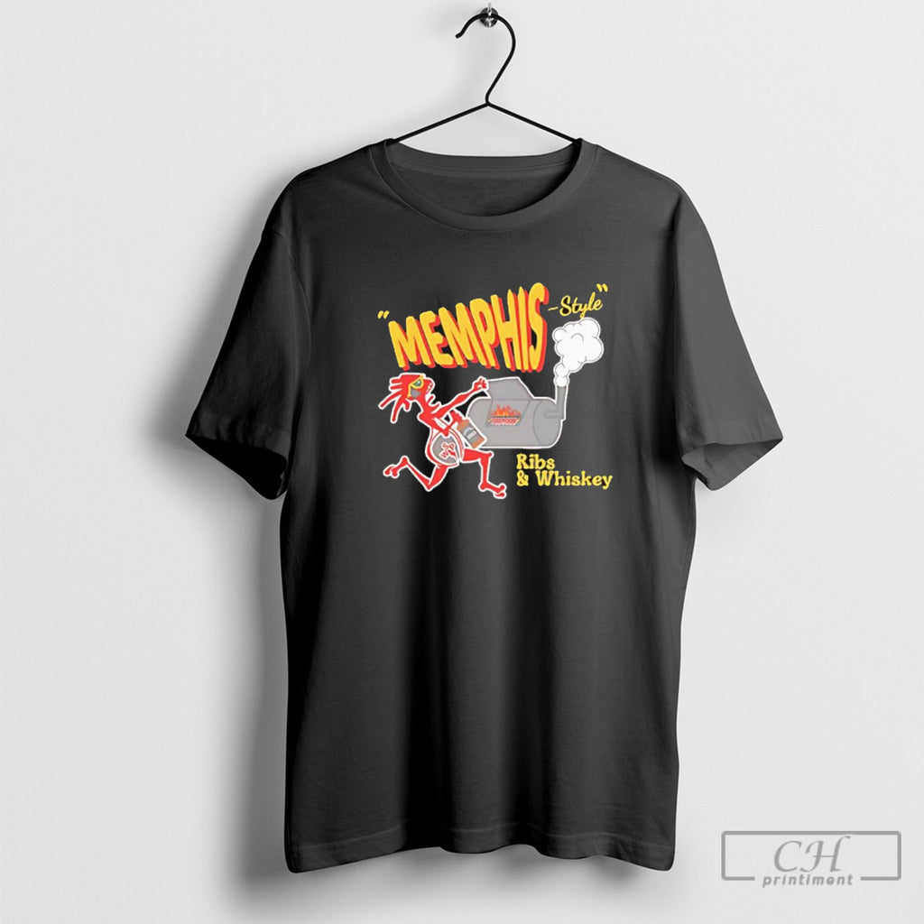 Memphis Ribs Whiskey Style Graphic Shirt Sweater