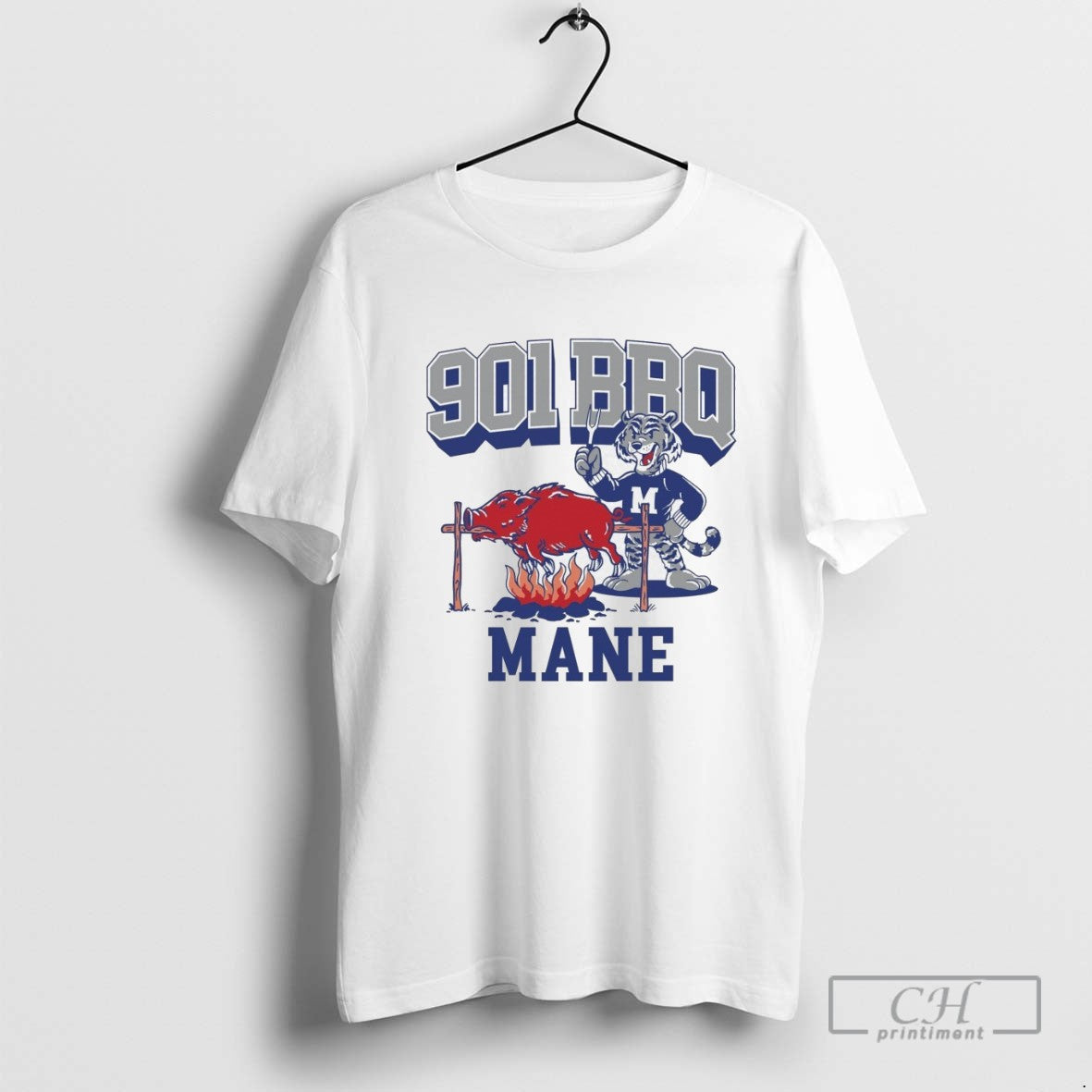 Memphis Tigers Beat Arkansas Razorbacks 901 Bbq Mane Masco