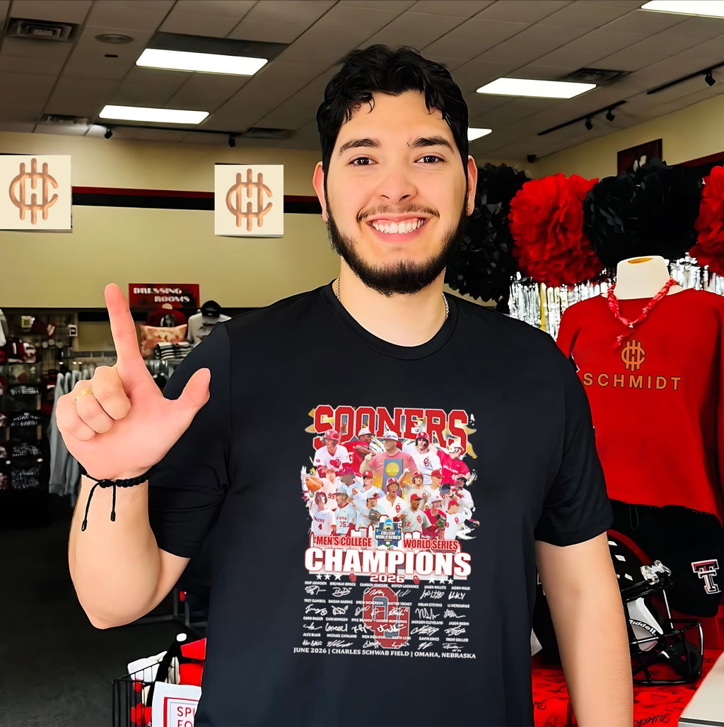 Men’s College World Series Champions 2026 Oklahoma Sooner signature shirt