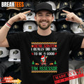 Mens Santa Try to Be a Good Tax Assessor – Funny Christmas Performance T-Shirt
