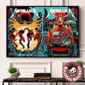 Metallica M72 Dublin Ireland 2026 Night 1 And 2 Combined Venue Poster At Aviva Stadium On June 19 And 21 2026 Decor Poster Canvas