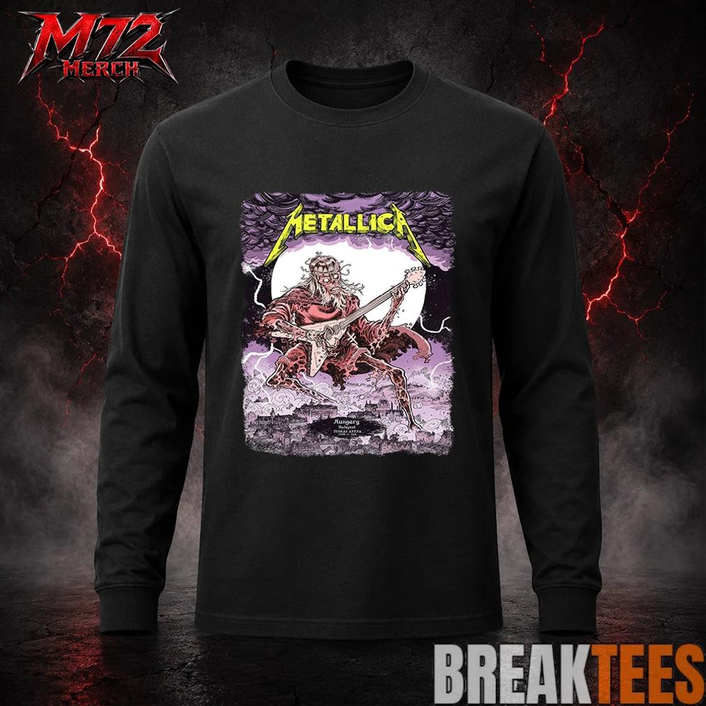 Metallica M72 World Tour June 11 2026 At Puskás Aréna Budapest Hungary Undead Lute Storm T-Shirt