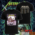 Metallica M72 World Tour June 11 2026 At Puskás Aréna Budapest Hungary Undead Lute Storm Two Sided T-Shirt