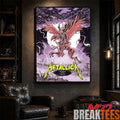 Metallica M72 World Tour June 13 2026 At Pusks Arna Budapest Hungary Winged Beast Storm Poster Canvas