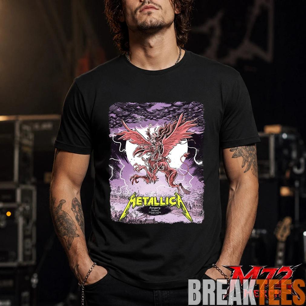 Metallica M72 World Tour June 13 2026 At Puskás Aréna Budapest Hungary Winged Beast Storm T-Shirt