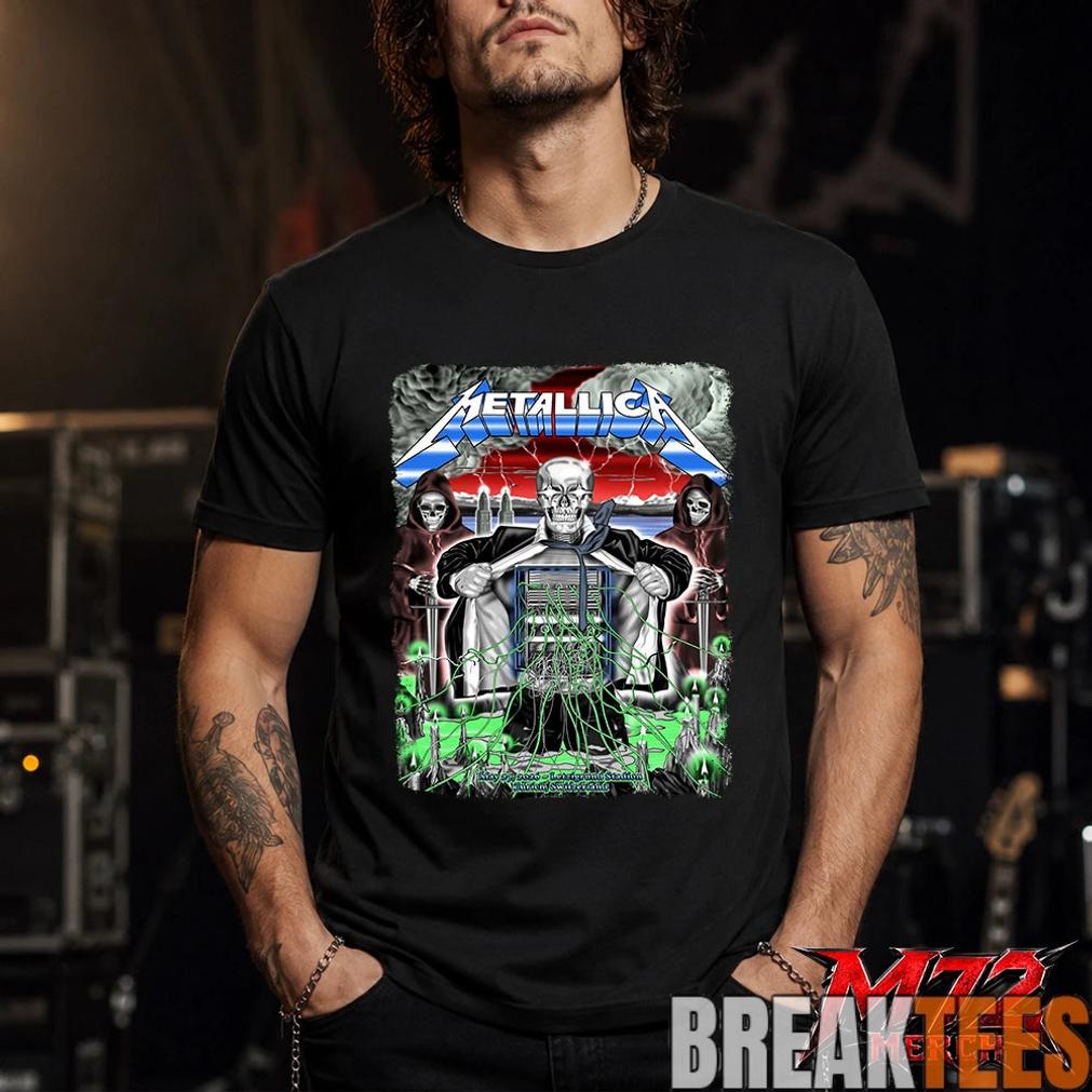 Metallica M72 World Tour May 27 2026 At Stadion Letzigrund Zurich Switzerland Mummy Dagger Eye By Luca Schenardi T-Shirt