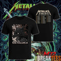 Metallica M72 World Tour May 30 2026 At Olympiastadion Berlin Germany Wolf Eclipse Artwork Two Sided T-Shirt