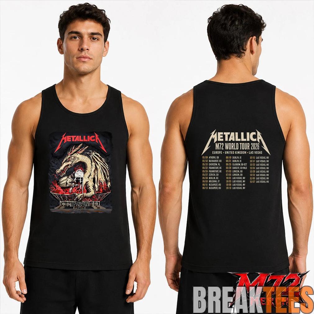 Metallica World Tour M72 May 19 2026 Chorzów Poland Stadion Śląski Dragon Stadium Two Sided Shirt