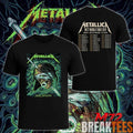 Metallica World Tour M72 May 27 2026 Zürich Switzerland Stadion Letzigrund Mummy Dagger Eye 2 Side T-Shirt