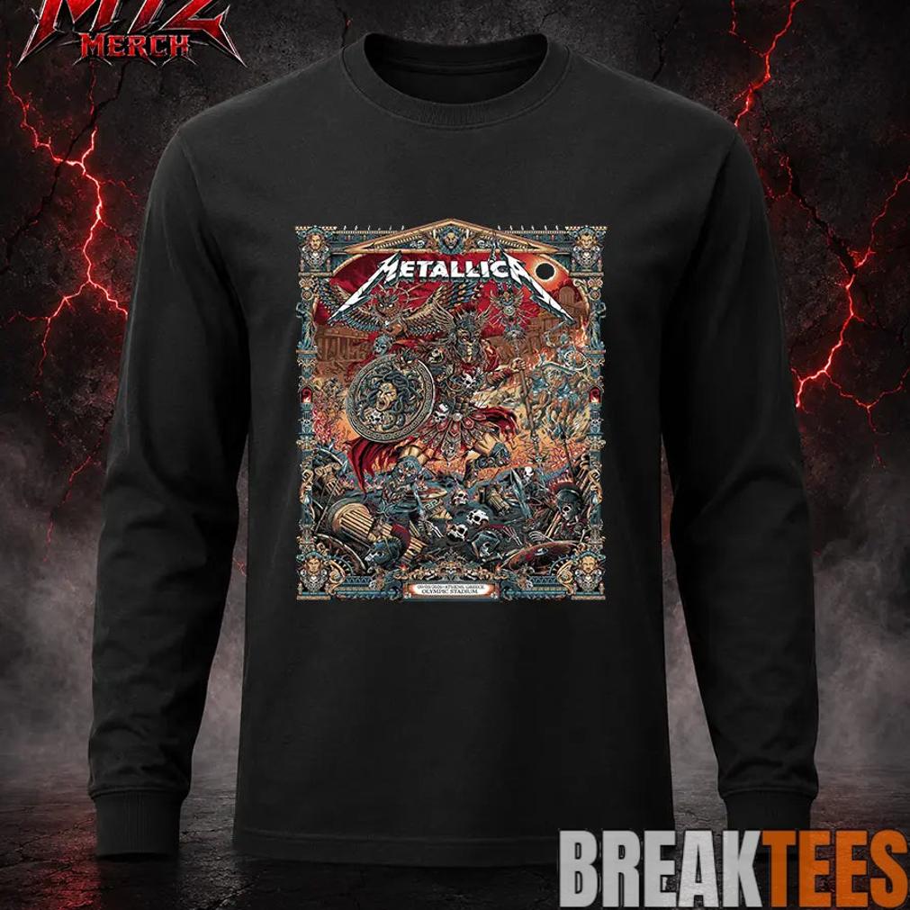 Metallica World Tour M72 May 9 2026 Athens Greece Olympic Stadium Battle Warrior T-Shirt